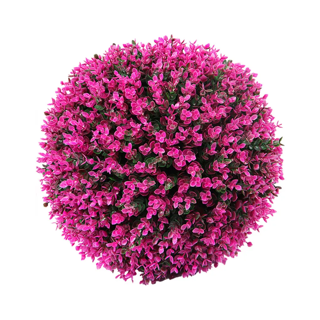 Realistic Simulation Leave Grass Ball Low Maintenance Artificial Grass Dome Ball Plants Versatile green 15cm