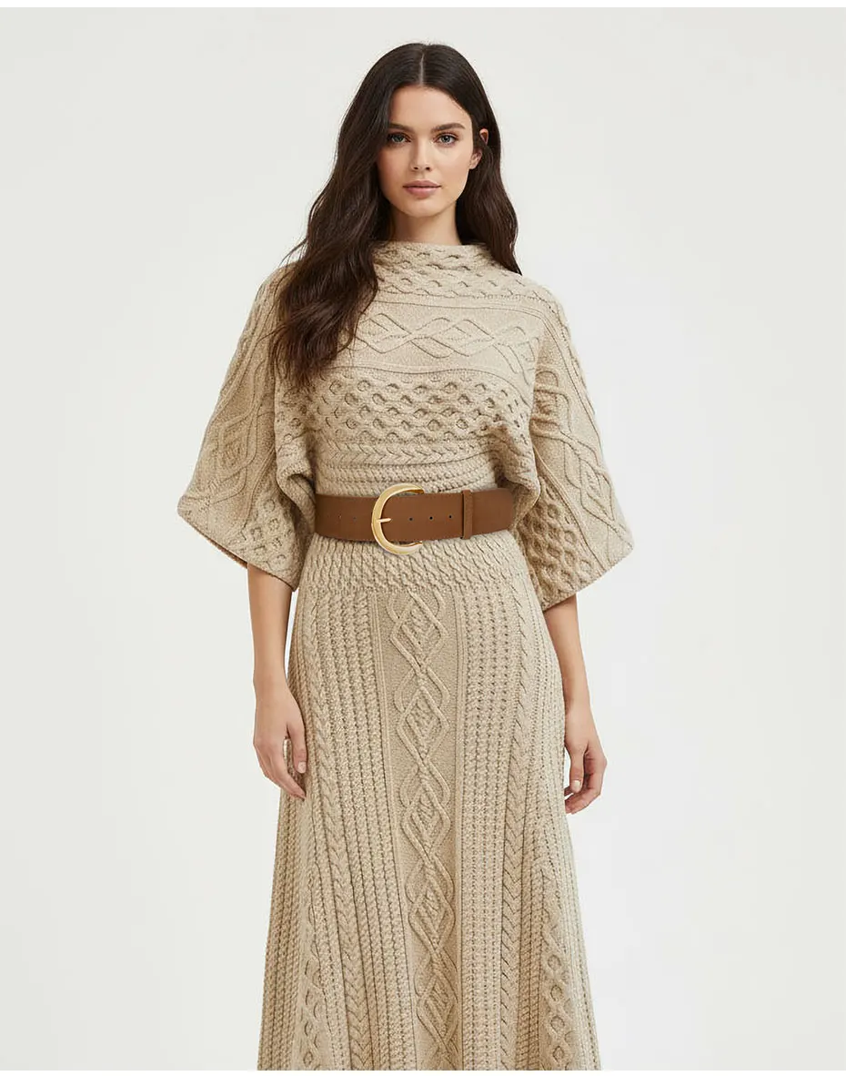 Maikun breite Wildledergürtel für Damen, Damen, klobiger Bund, modisch für Kleid mit goldener Schnalle – Detail 11