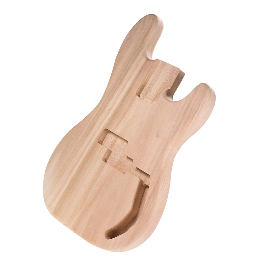 PB-T02 Unfinished Electric Guitar Body Sycamore Wood Blank Guitar Barrel for PB Style Bass Guitars DIY Parts