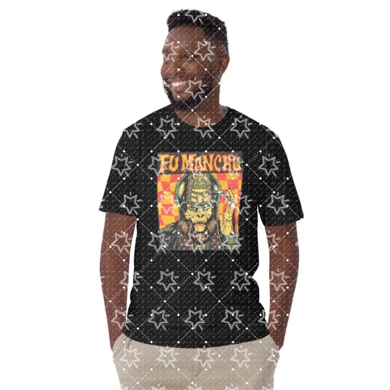 New Heavy Metal Series Band Support Short Sleeve Cotton Casual Fashion T-shirt Comfortable Surrounding T-shirt