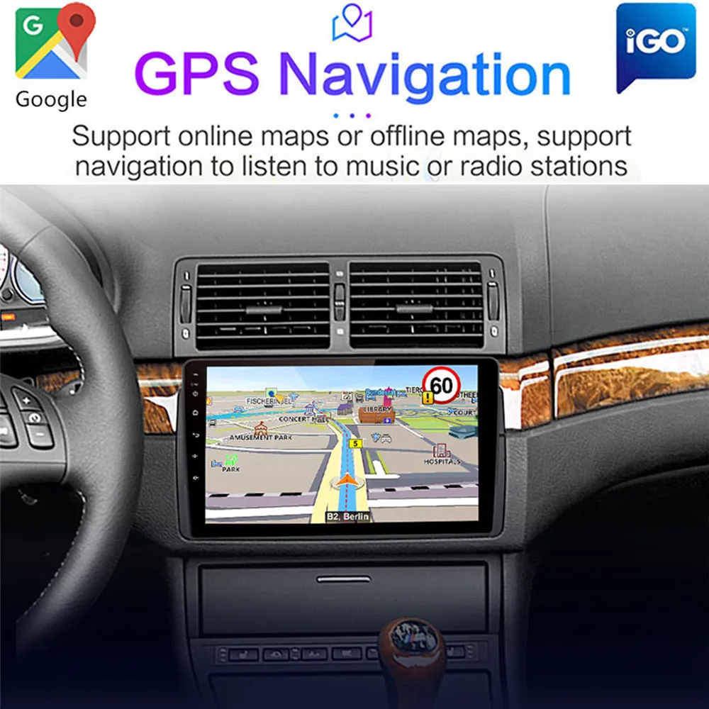 Android 10 Car Radio For BMW E46 M3 1998-2006 Multimedia Video Player 2Din 4G WIFI GPS Navigation Carplay DVD Head unit