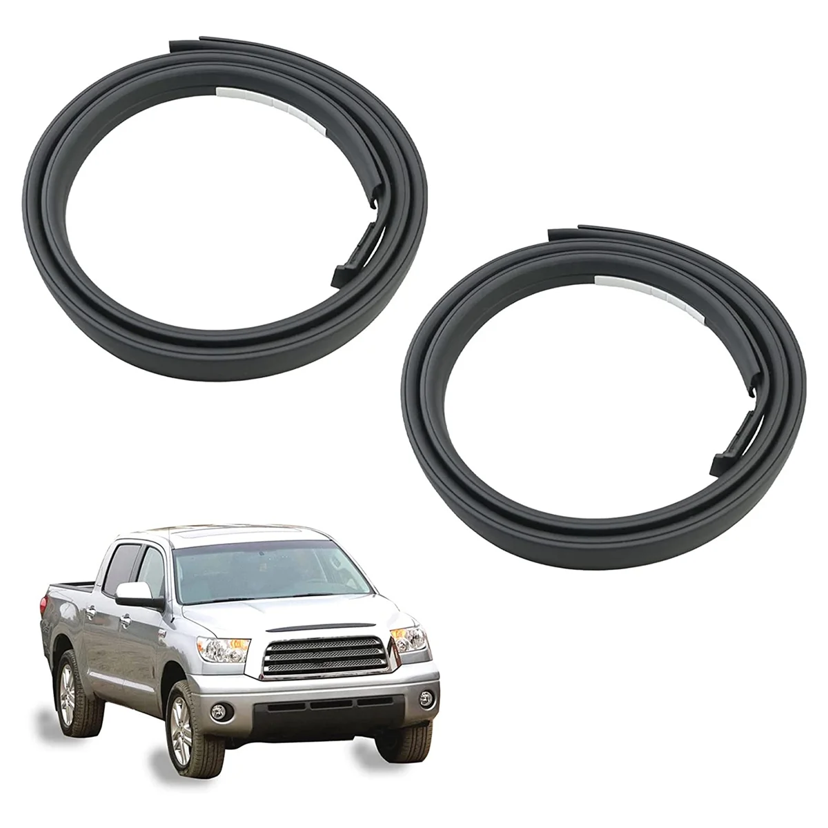 2 Pcs Roof Molding Drip Weatherstrip Fits for Toyota Tundra CrewMax 2007-2021 75552-0C060 75551-0C060