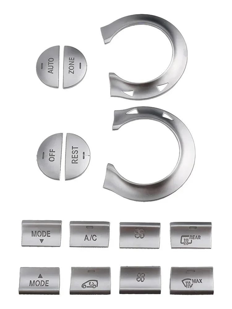 Cubierta del botón de Control de clima del calentador de aire acondicionado del salpicadero del coche para Mercedes C117 X156 para CLA GLA 200 250 2013-2018