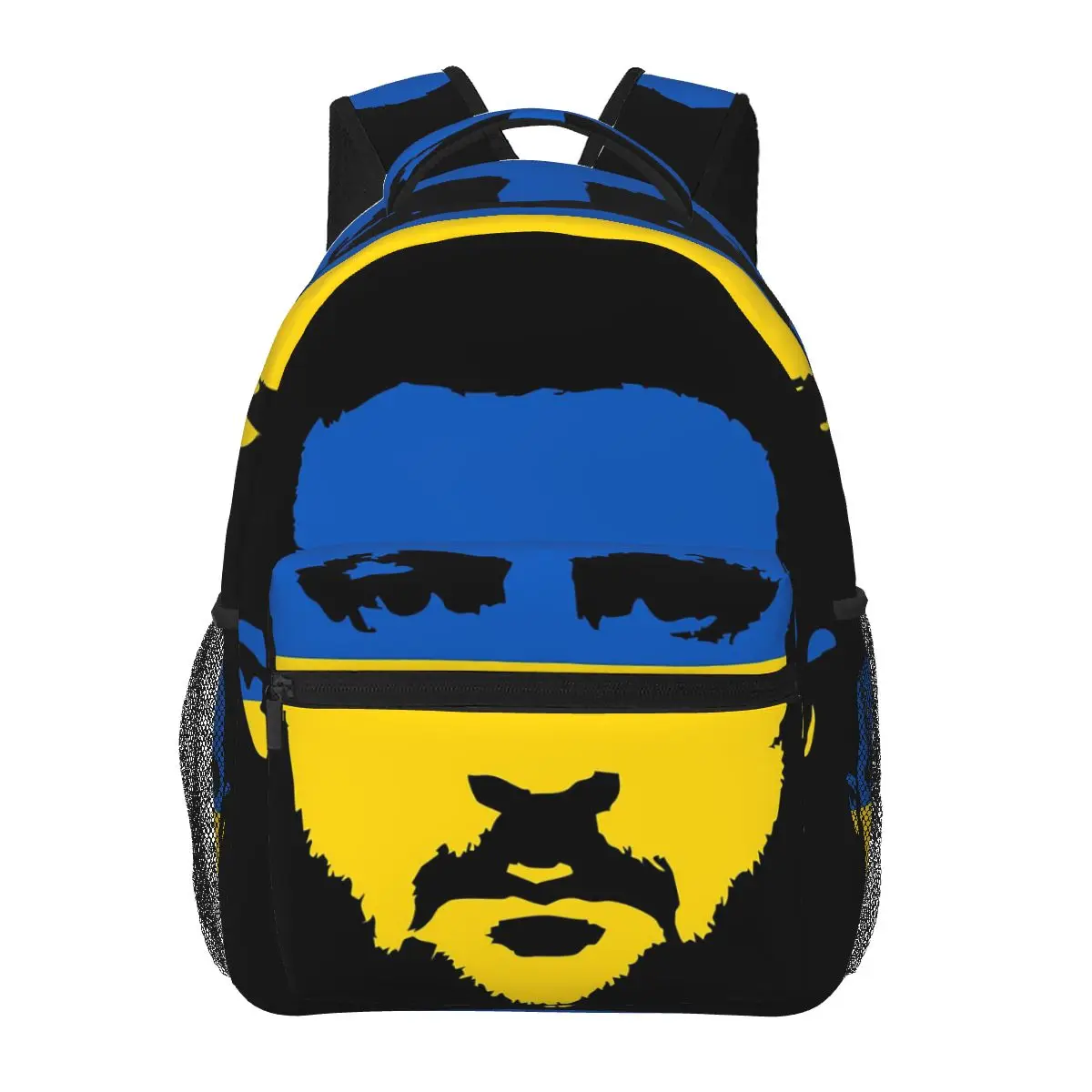 

Zelensky Ukrainian Freedom Portrait Backpack Hot Sale Daypack Boys Girls BookBag School Bag Shoulder Bags for Men Women
