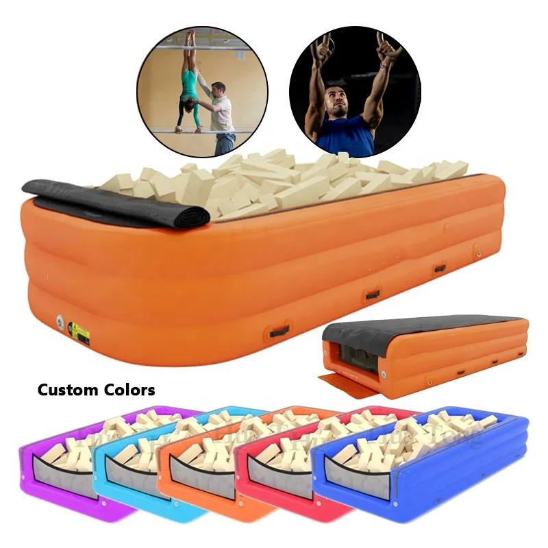 

Лидер продаж, надувная воздушная пенопластовая яма, ПВХ брезент, защита от прыжков, тренировочная надувная воздушная яма, воздушная дорожка, гимнастическое оборудование