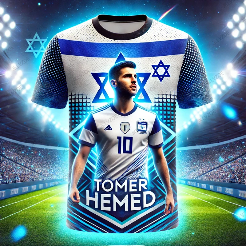 2025 New Arriavl CHATGPT Designed Special Edition Short Sleeve Tomer Hemed 10 Lsraeli Soccer Jersey  Mens T shirt Kids/Adult