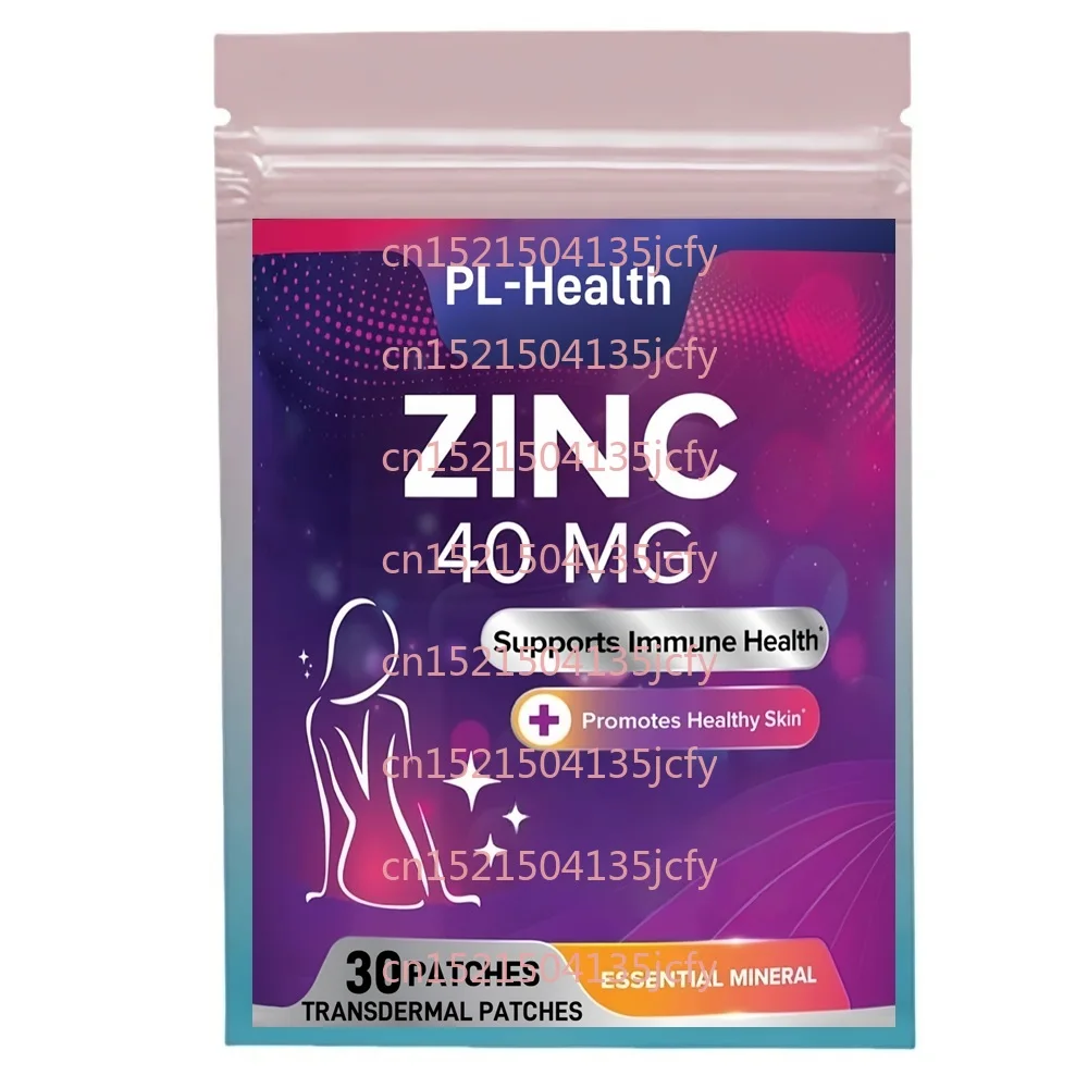 30 แพทช์แพทช์สังกะสี Transdermal สําหรับผู้หญิงและผู้ชายเพื่อการสนับสนุนสุขภาพผิวภูมิคุ้มกัน