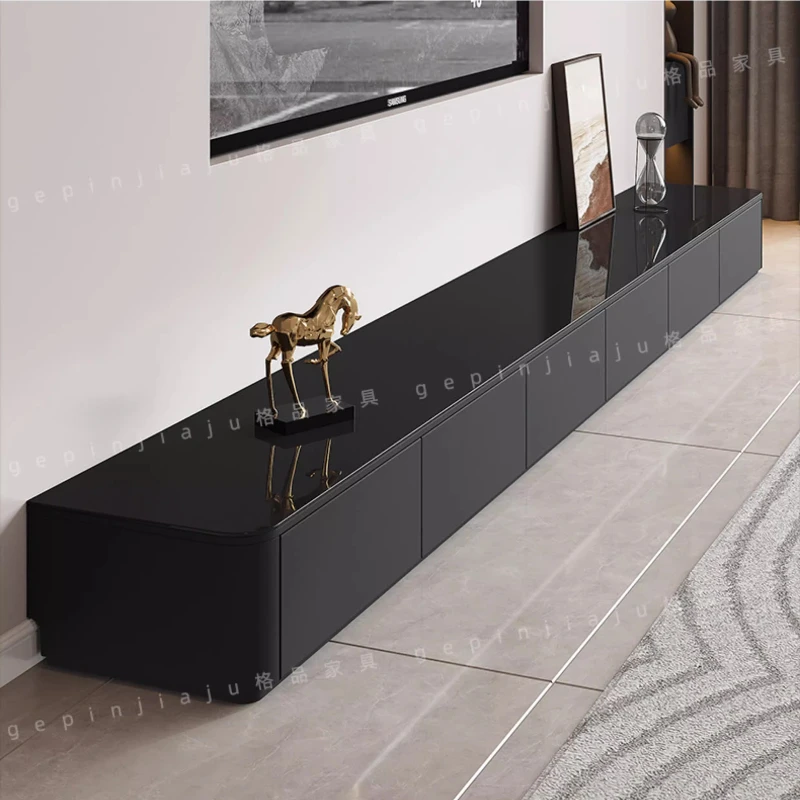 

Adjustable Big TV Stand Cheap Cabinet Black Modern TV Stand Minimalist Designer Meuble Television Salon Living Room Furniture