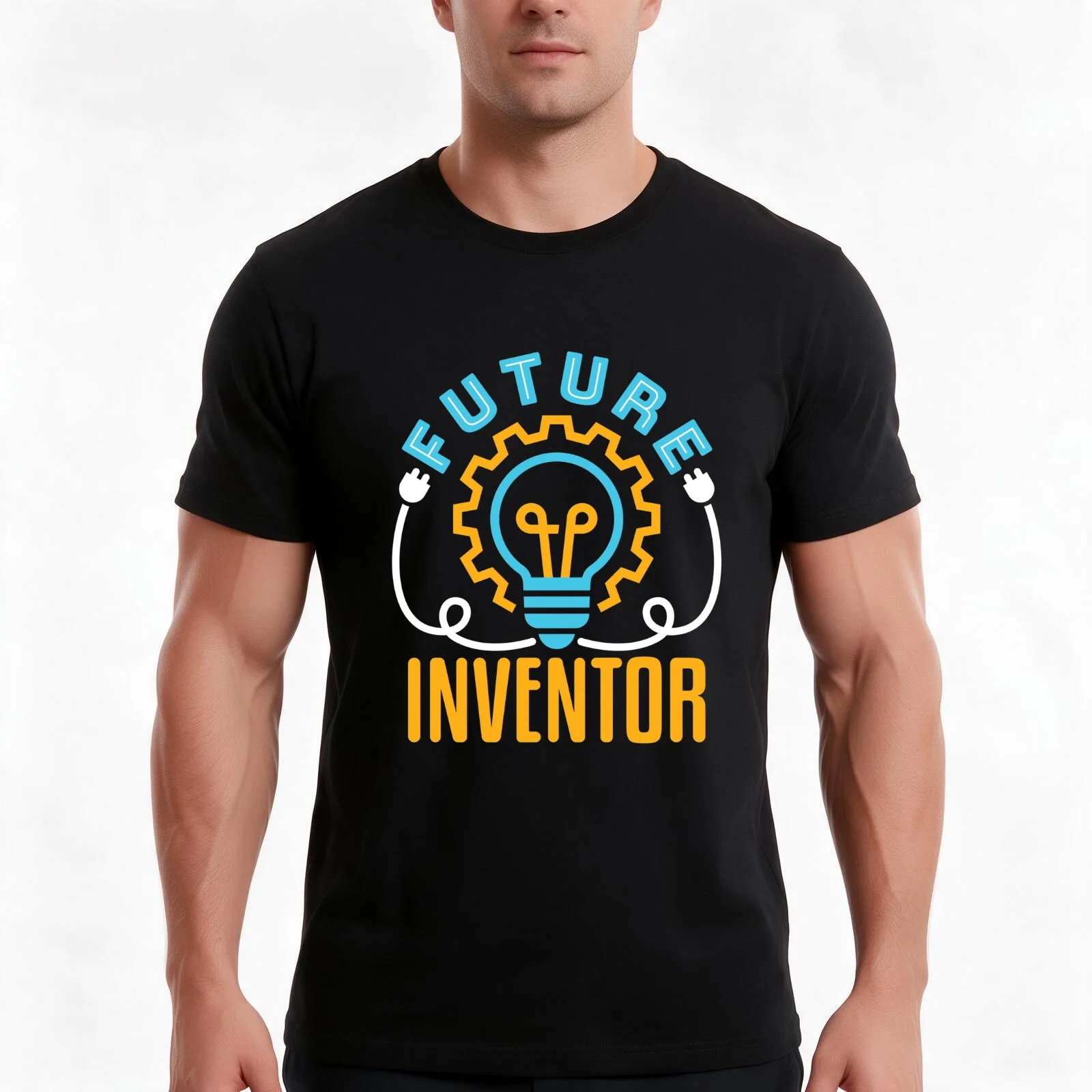 Future Inventor Invention Innovator Engineer Kids T-Shirt, Summer Casual Cotton Tee, Oversized Streetwear Tops, Unisex Men Women