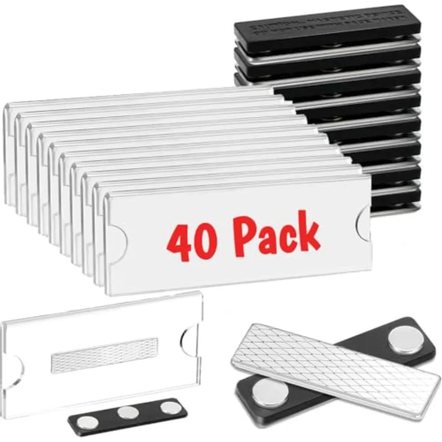 Magnetic Name Badge Holders with Acrylic Name Tags