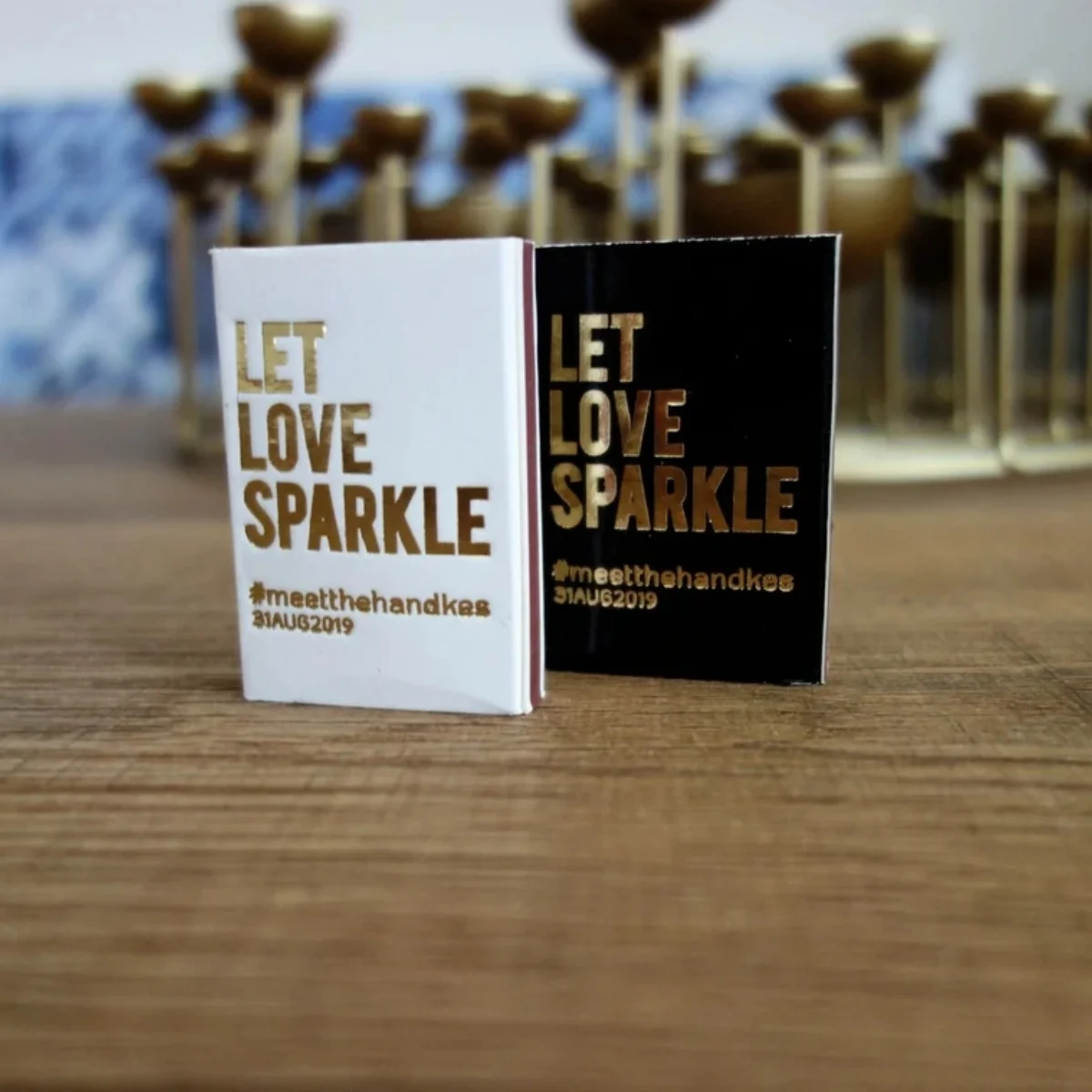 Custom matchboxes, Printed on match boxes directly, not sticker, Gold Foil Matches, Personalized matches, wedding matches, Let l