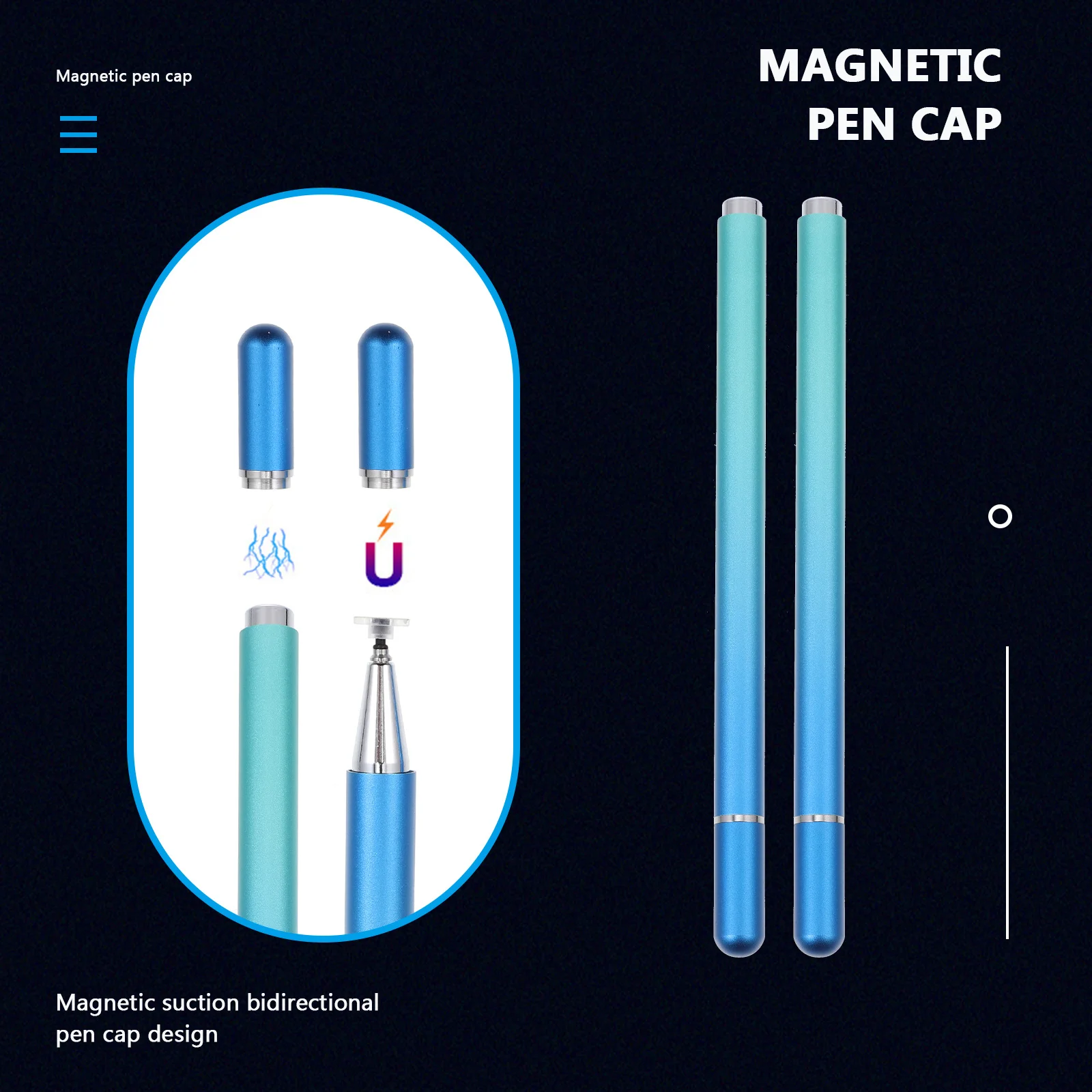 

Metal Stylus Pen Clear Disc Tip Smooth Writing Aluminum Alloy Lightweight For Smartphone Tablet Drawing Note