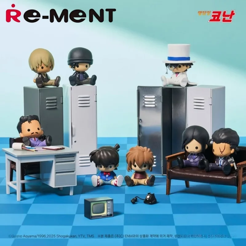 Détective Conan Kudo Shinichi voleur fantôme Re-Ment Petadoll série Anime Collection boîte aveugle Figure modèle jouet cadeau