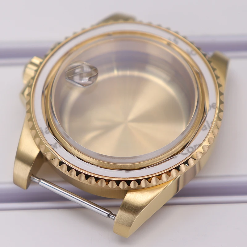 Fenya Gold Pvd 40mm Watch Case Sapphire For Deepsea Seiko NH35 NH36 NH34 NH38 4R36 Eta2824 Miyota8215 Movement 28.5mm Waterproof