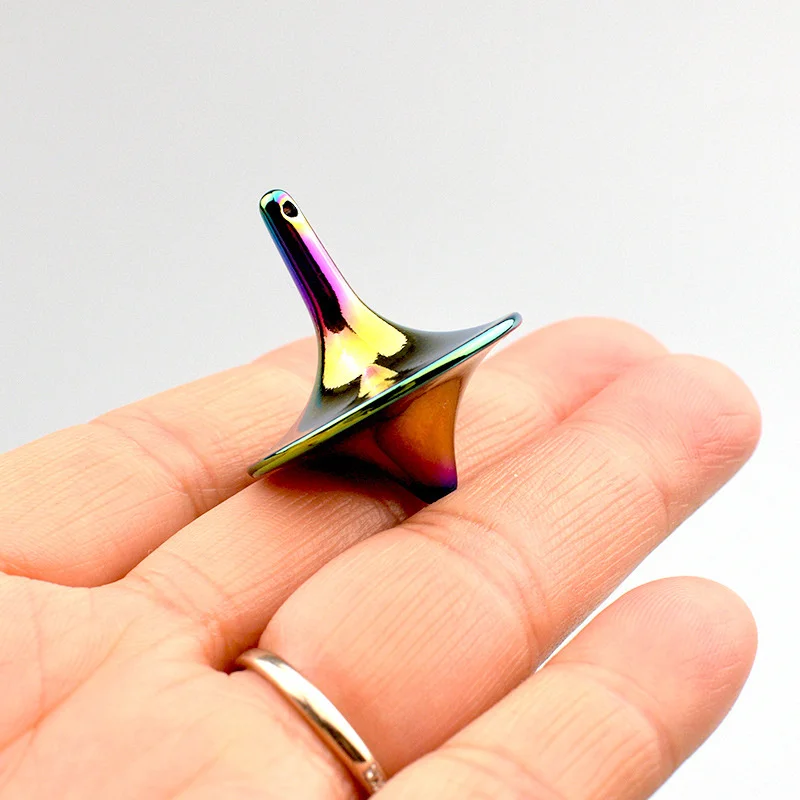 Metal Top Spinner Desk Fidget Toy Spinner Good Balance Desktop Toy for Teens Adults Gifts Stress Anxiety ADHD Relief Figets Toy