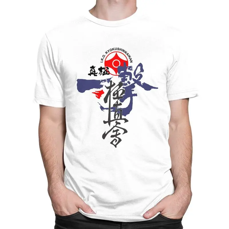 Custom Kyokushi Karate Tshirts for Men Short Sleeves Casual T Shirt Martial Arts T-shirt Loose Fit Pure Cotton Tees Gift Idea