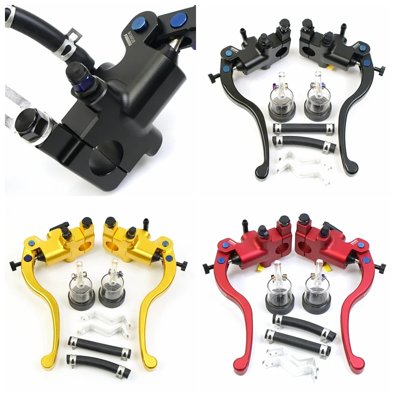 17.5RCS Motorcycle Brake Master Cylinder Lever Pump Hydraulic Clutch Universal 22mm Radial Mounting for Cafe Racer Aprilia