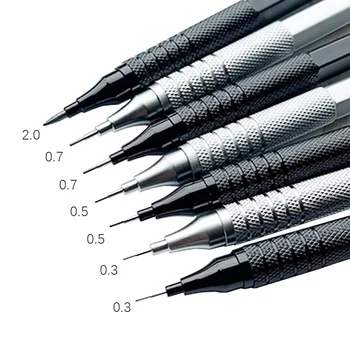 저중심 금속 드로잉 샤프펜슬, 사무실 특수 연필, 학교 필기 미술 용품, 0.3 0.5 0.7 2.0mm, 1 개 