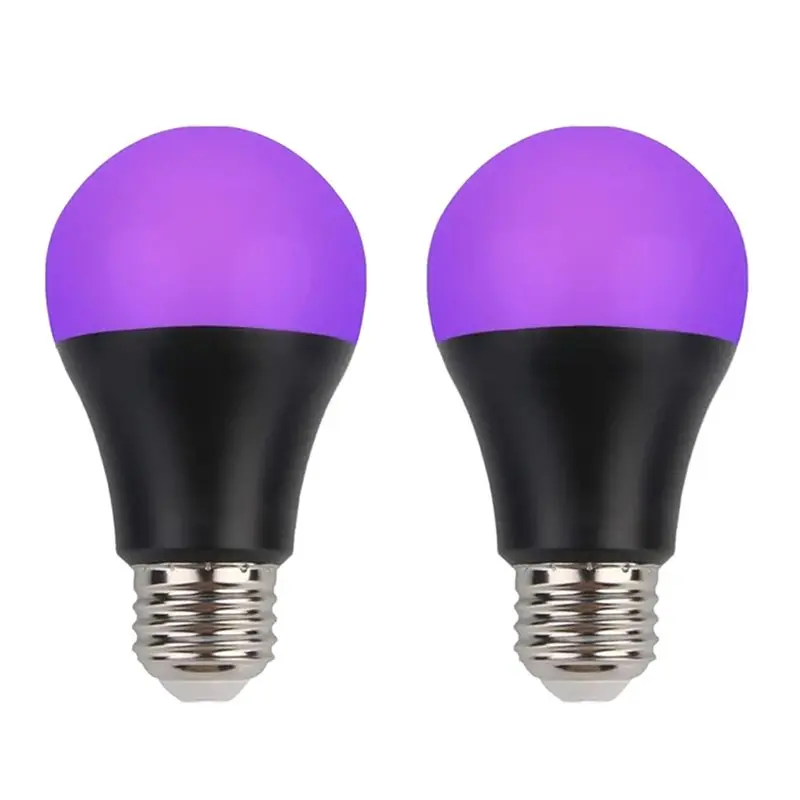 [novo-a08r】-lampada-led-e27-a19-12w-uv-de-luz-negra-2-pecas-uva-395nm-que-brilha-no-escuro-para-festas-de-mascaras-com-luz-negra