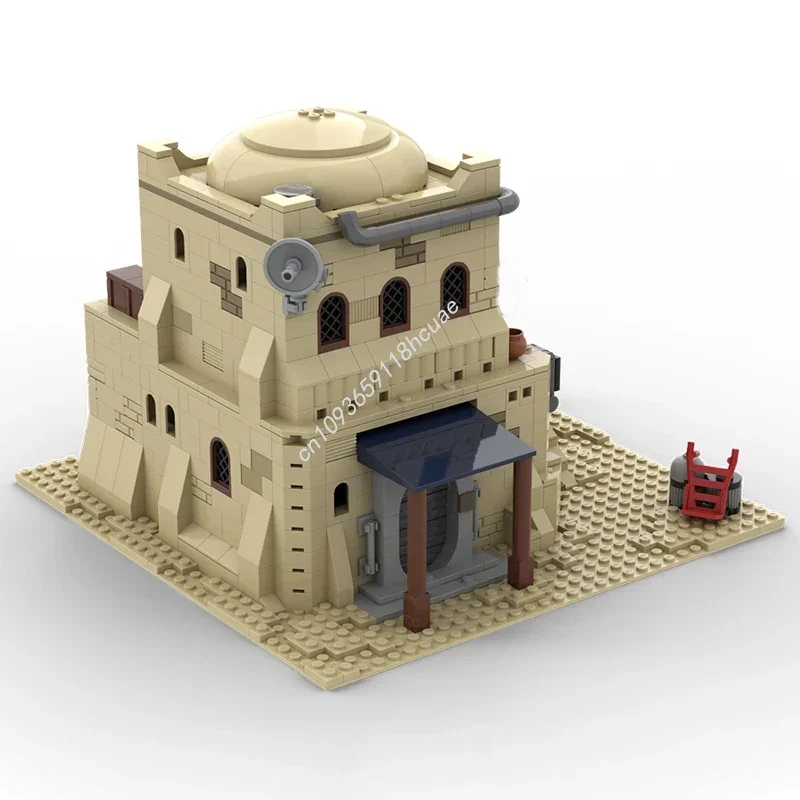 962PCS Star Battle SW Tatooine Mos Eisley Desert House # 3 modulare Moc-Bausteine zum Stapeln von kreativen Weihnachtsgeschenken