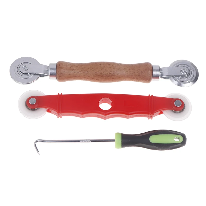 3Pcs Window Screen Accessories Screen Door Mesh Pressing Wheel Kit Window Install Tools Press Screen Pulley Roller Repair Tools