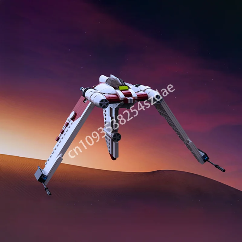 

414PCS Star Battle V-19 Torrent Clone Starfighter Spaceship Model Moc Building Blocks Stacking Bricks Creative Kid Toy Gift Diy