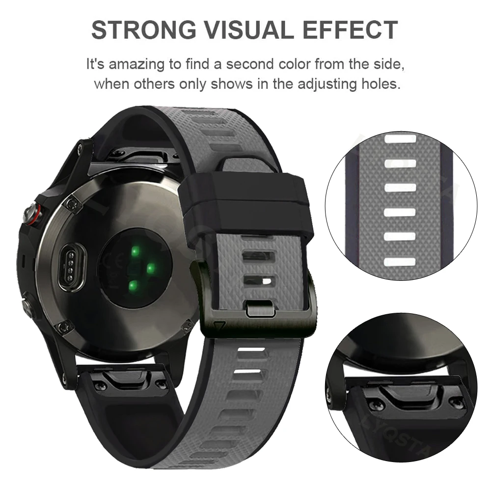 26 22mm Quickfit Watchband Bracelets For Garmin Instinct Epix 2 Forerunner 965 955 935 945 Approach S62 S60 Silicone Watch Strap