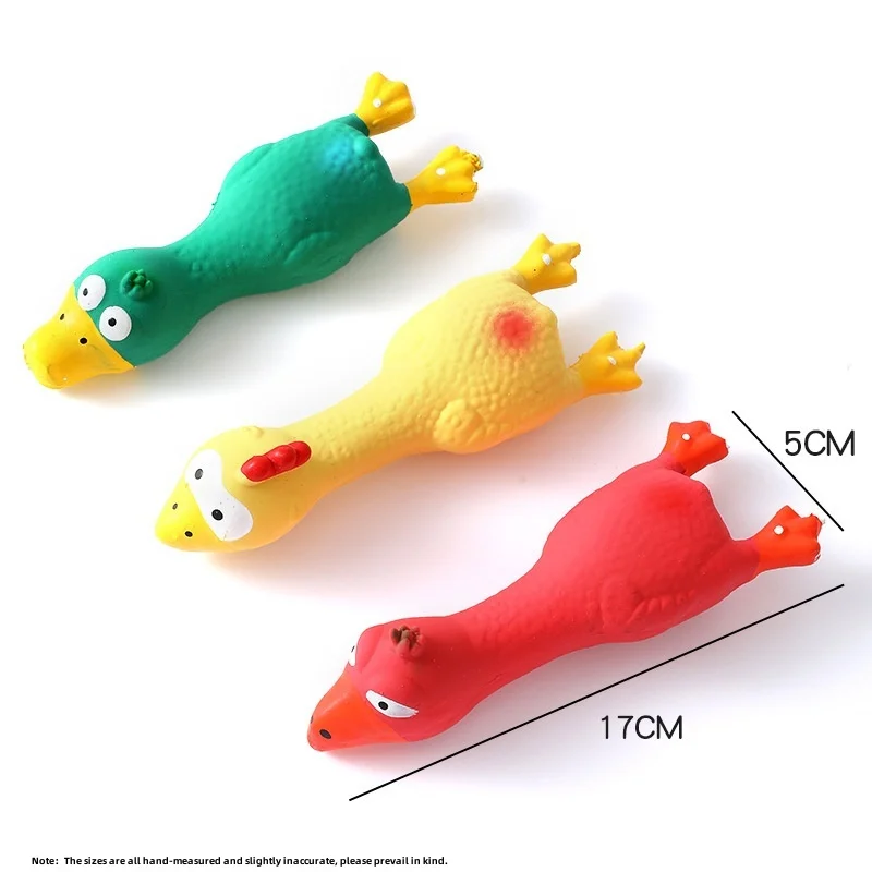 Bissfestes, quietschendes Gummispielzeug für Hunde, Latex-Kauspielzeug in Tierformen für die Schallherstellung von Welpen, Heimtierbedarf für Hunde – Detail 10