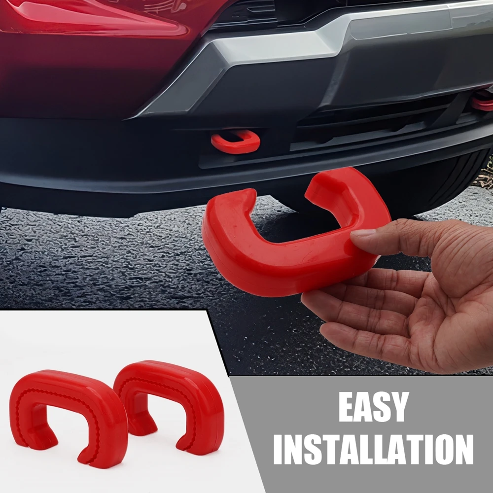2PCS Trailer Hook Protective Cover For Colorado Z71 ZR2/for GMC Canyon 2023-2025 Front Waterproof Tow Hook Decoration Shell - view 3