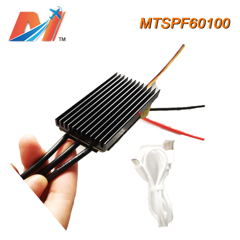 Maytech 60100 100A berbasis V6.0 Skateboard ESC dengan sirip Heatsink untuk roda Offroad ban truk semua medan untkuk elektrik