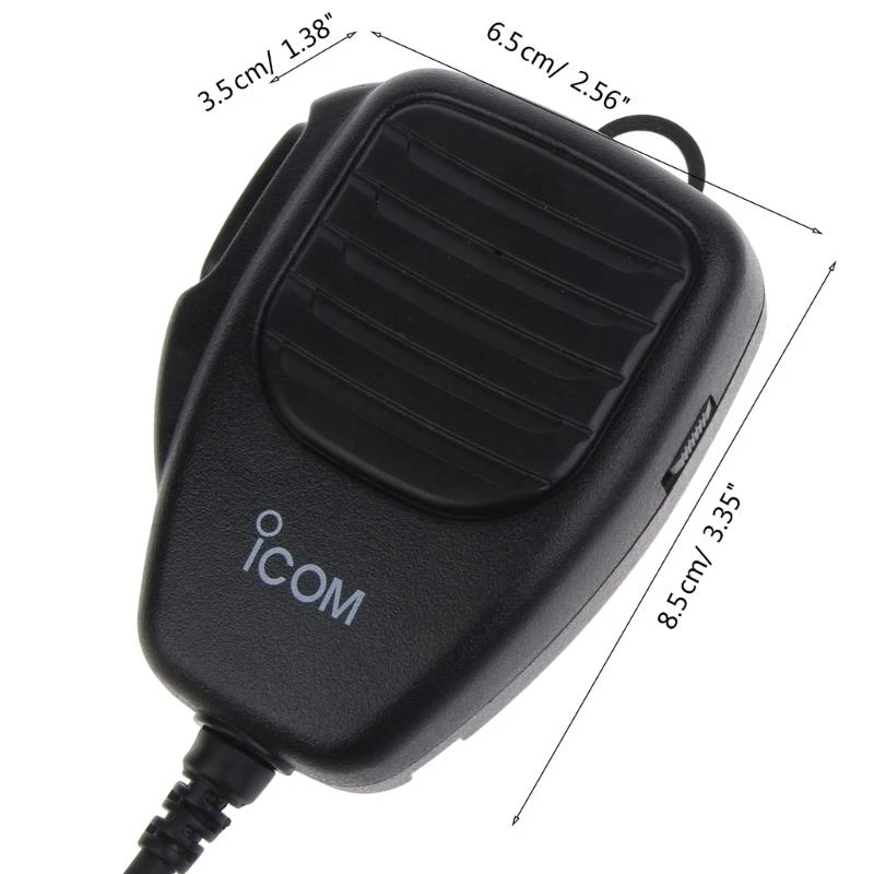 HM-118N IC-706 IC-2100H에 사용되는 강화 케이블 어깨 마이크가있는 핸드 헬드 스피커 HM-118N 8PIN 마이크 마이크