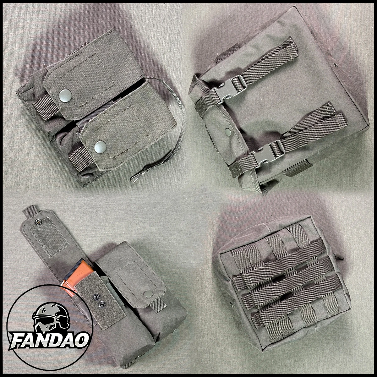 

Tactical Vest Accessory Pouch Military Gear Storage Bag Grenade Mag Bag Walkie-Talkie Pack for Outdoor Hunting Shooting Training