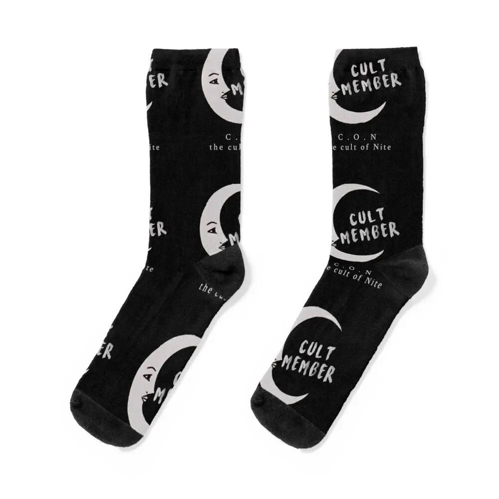 Cult of Nite Member Logo ( MOON ) Socks sports stockings custom sports Stockings Socks For Man Women's