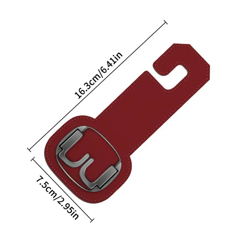 Picture 7: Car Headrest Hook, Foldable Double Vehicle Back Seat Organizer Hanging Holder, Automotive Interior Seatback Storage Hanger