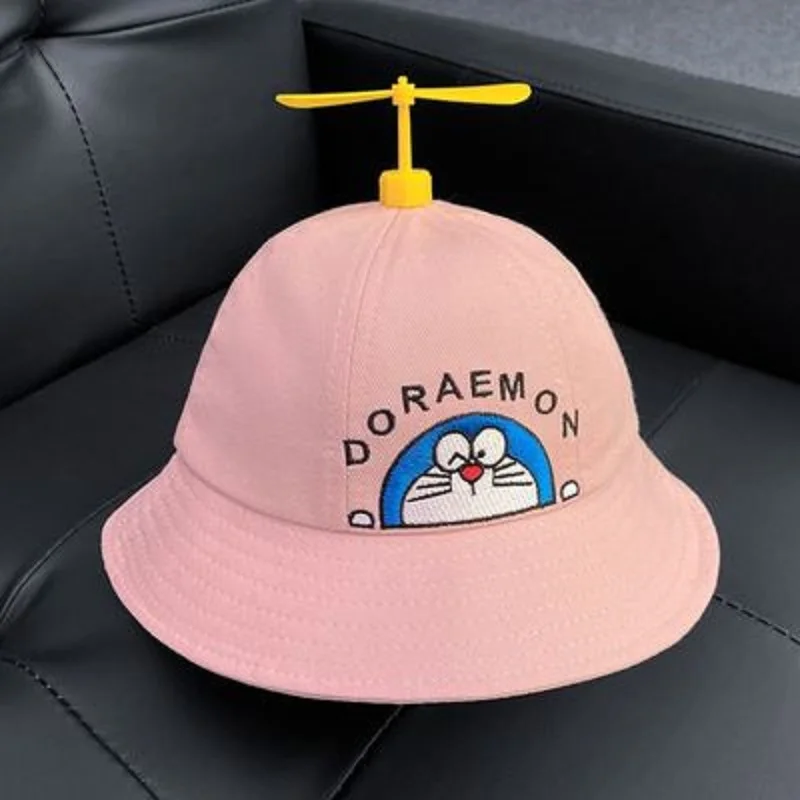 Doraemon Bucket Hat Cute Cartoon Anime Child Beach Round Cap Full
