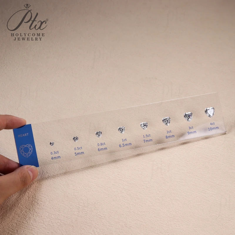 Comparison Ring Sizer Tester 5A CZ Moissanite Diamond Jewerly Dealer Tools Set Tools Size Shape Reference Top Quality Wholesale