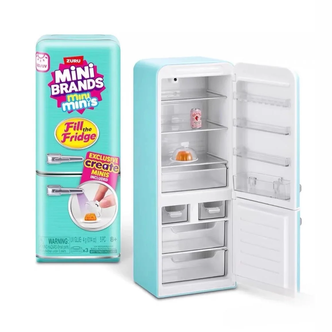 Mini Frigorifero Sorpresa con Miniature di Cibo, Scatola Misteriosa, Giocattolo da Collezione, Ornamenti, Regalo per Bambini