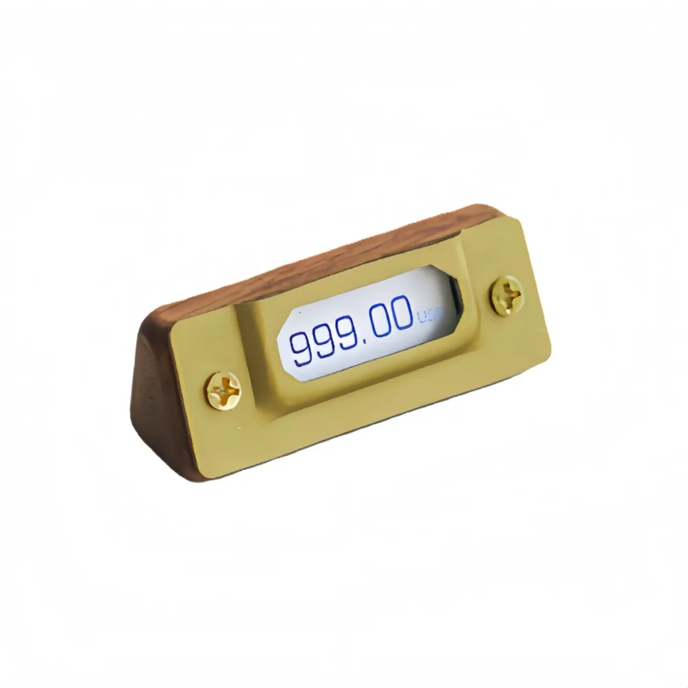Counter Price Display Stand Price Sign Holder Adjustable Price Tag Solid Wood & Brass Style for Jewelry Retail & Supermarket Use