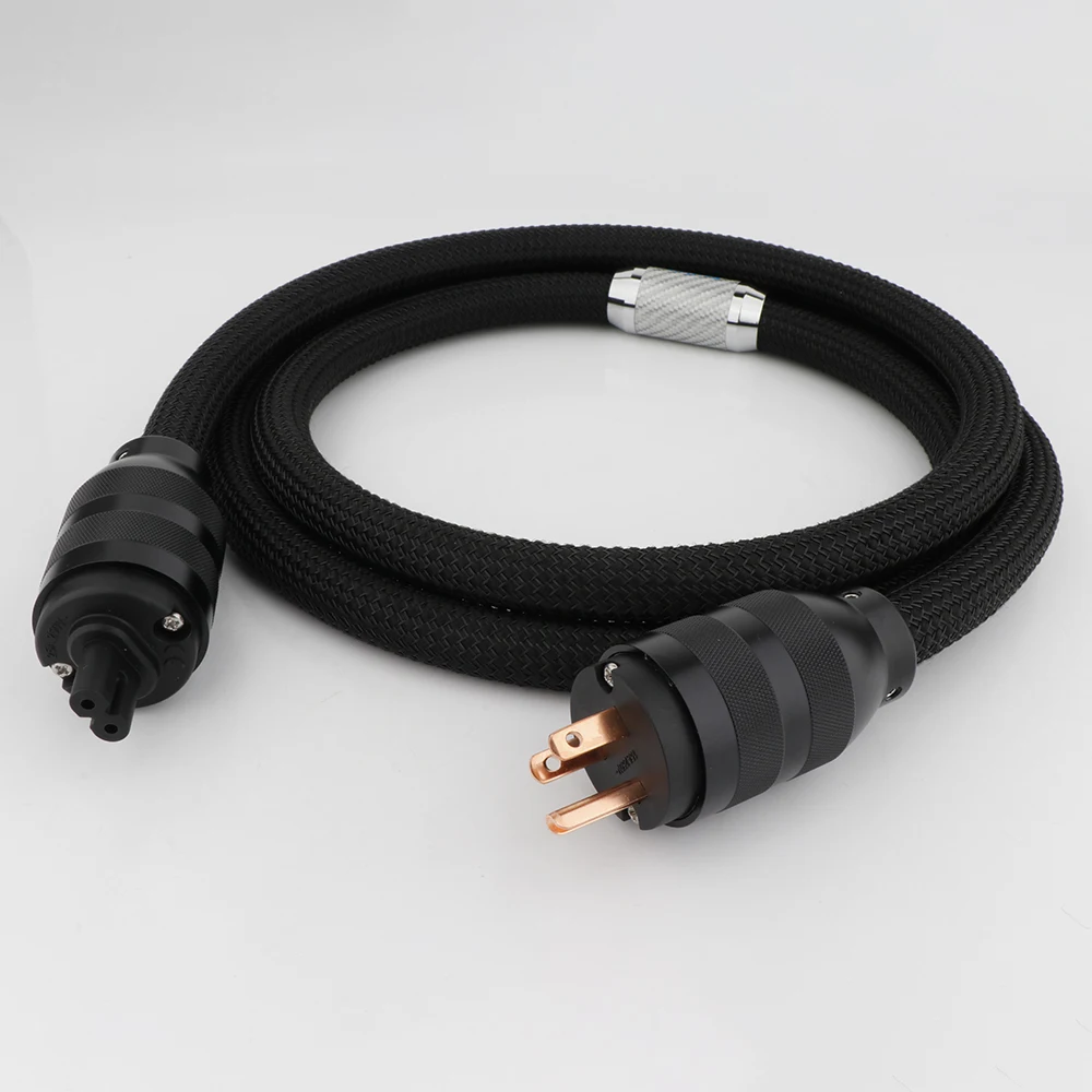 

Кабель питания Hi-Fi Audio Figure8 C7 OCC Провод питания Аудиофильский сетевой шнур Schuko США Штаны из углеродного волокна для усилителя динамика CD