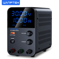 Wanptek DC Power Supply Adjustable 30V 60V 120V 160V Laboratory Power Supply with USB Fast Charging Lab Bench Power Supplies