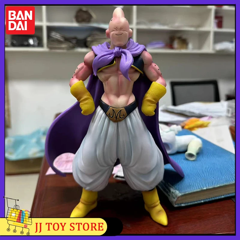 New Anime Dragon Ball Gk Majin Buu Action Figures Double Header 27cm Pvc Model Desktop Collection Ornament Children Toys Gift