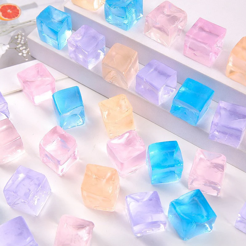 10pcs ICE CUBE Fidget ความเครียดบรรเทาบีบของเล่นเด็กผู้ใหญ่วันเกิด PARTY Favors ห้องเรียนรางวัลความดันของเล่นทน