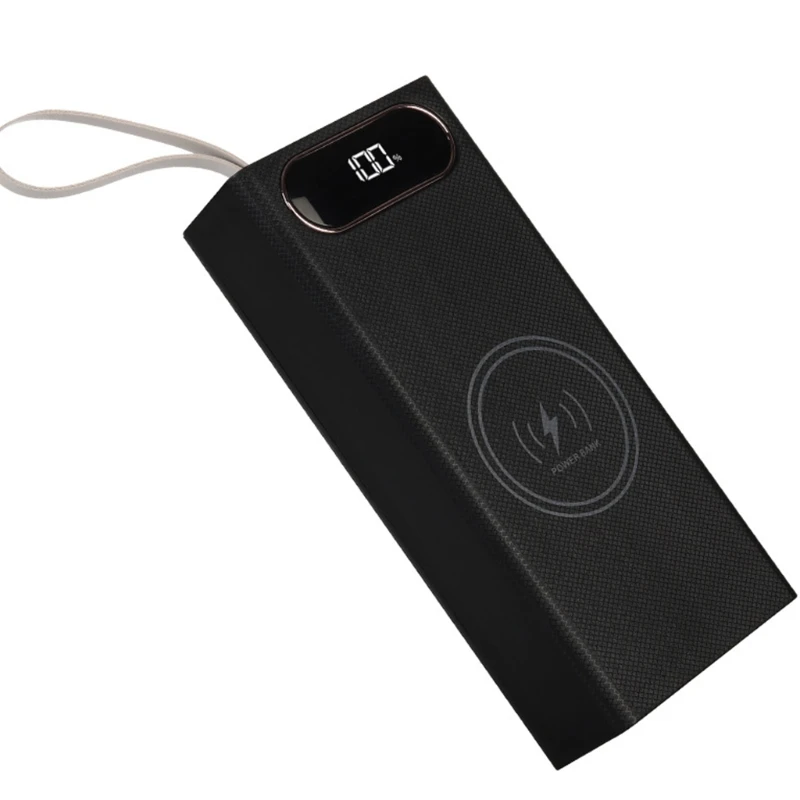 

Внешний аккумулятор 16x18650 для планшетов с двумя USB-портами 22,5 Вт, быстрая зарядка 3,0 с беспроводным зарядным устройством 15 Вт