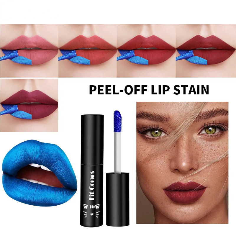 1 Stuk Afscheuring Vloeibare Lippenstift Matte Lip Tinting Peel-Off Lip Glazuur Waterdichte Blijvende Make-Up Tattoo Masker Lipgloss Cosmetica