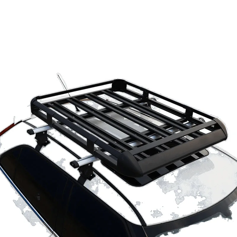 

Car roof rack Cross bar No punching Luggage frame Car top light top shelf Aluminum alloy travel rack basket