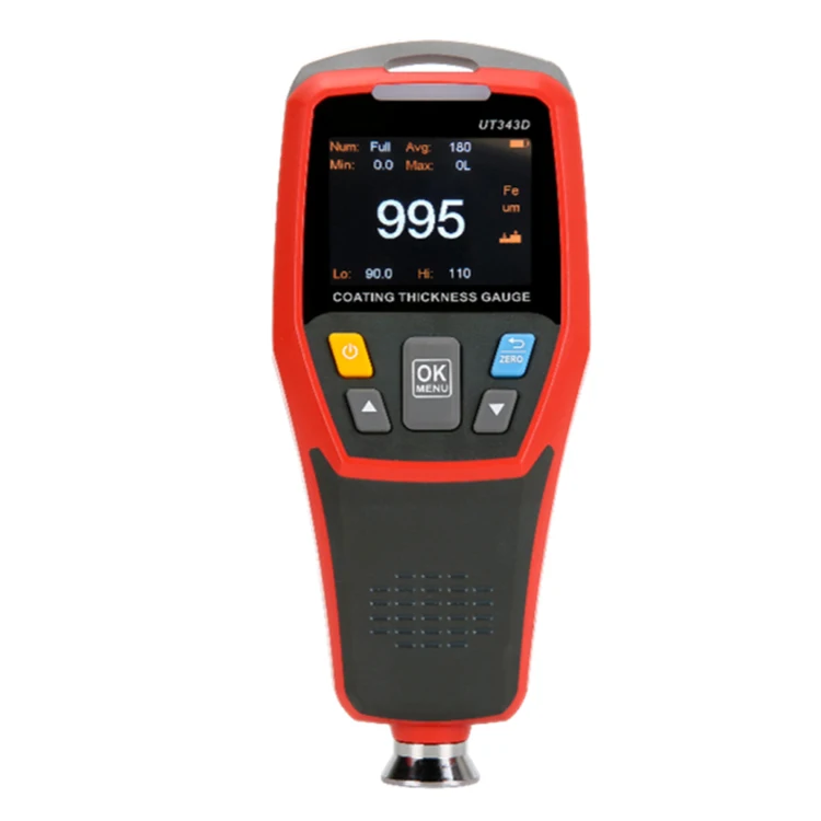 UT343D UNI-T Digital Coating Thickness Gauge High Accuracy 0~1250um Car Tool