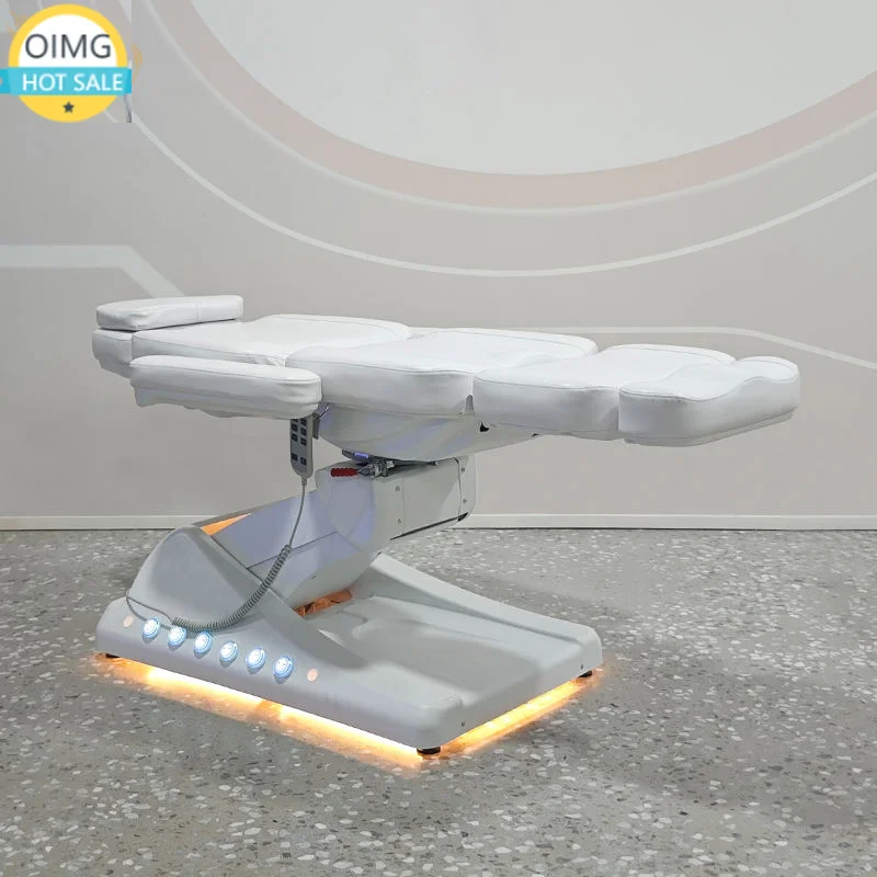 Luxury Design Commercial Massage Chair & Electric Massage Table Set Professional Cosmetic Bed for Beauty Salon with Memory Foam