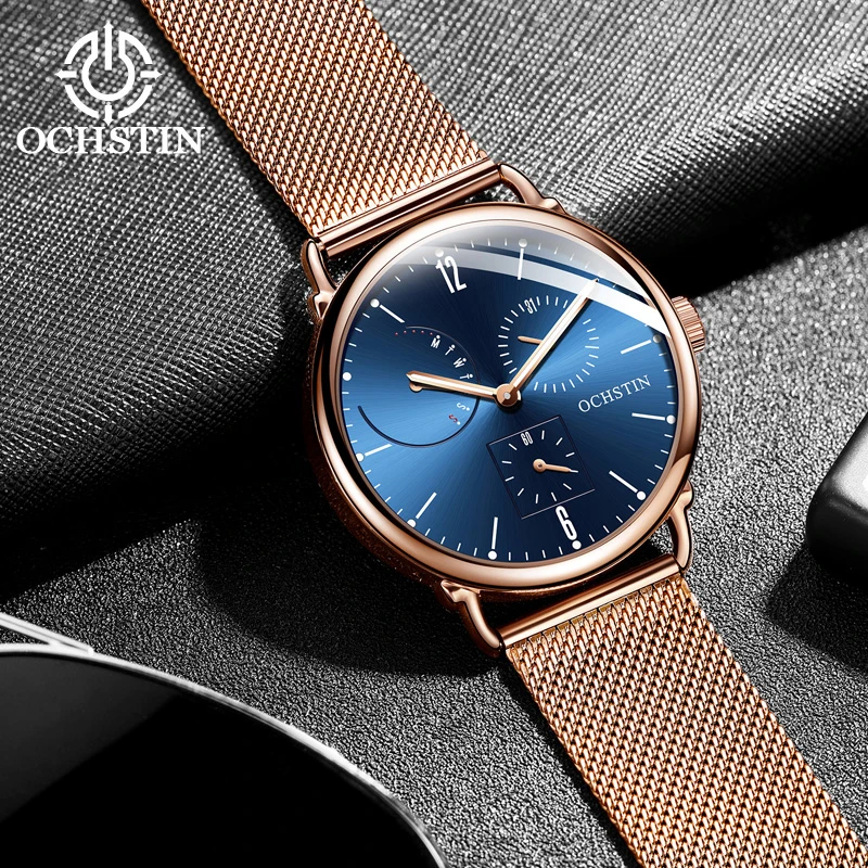 Ochstin-mariner série relógio para homens, relógio mecânico automático, movimento camelid, tendência de personalidade, modelos quentes, 2024