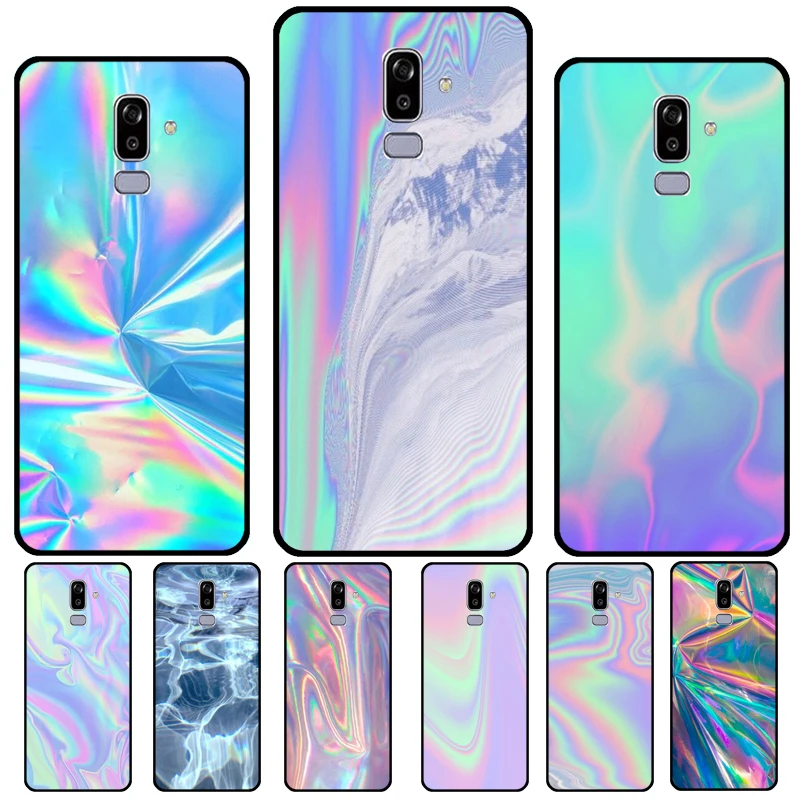 Rainbow Holographic Iridescence For Samsung Galaxy J8 A9 A7 2018 A8 A6 J6 J4 Plus J1 J3 J5 J7 A3 A5 2016 2017 Phone Case