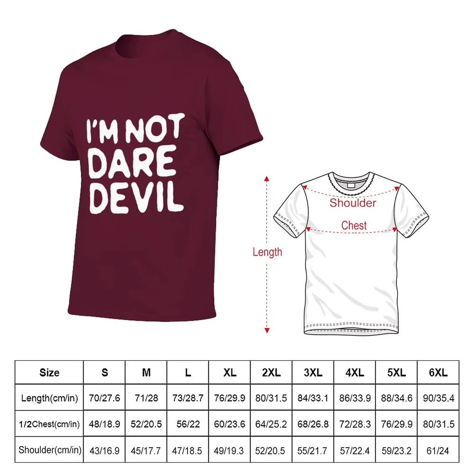 New I’m not daredevil| Daredevil Inspired | Wall Art Home Decor | HECKINFAROUT T-Shirt black t shirt tshirts for men